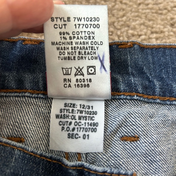 Lucky Brand Rider Fit Relaxed Regular Length size 12/31 - Picture 5 of 7